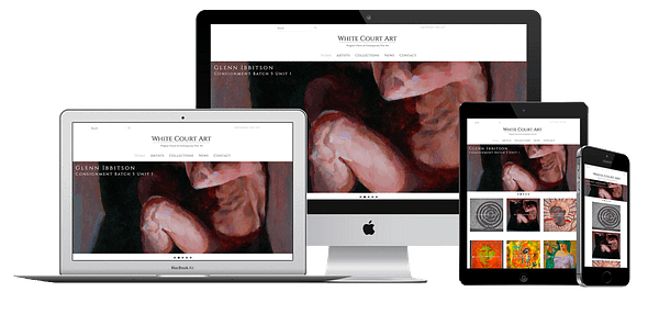 White Court Art Website Design