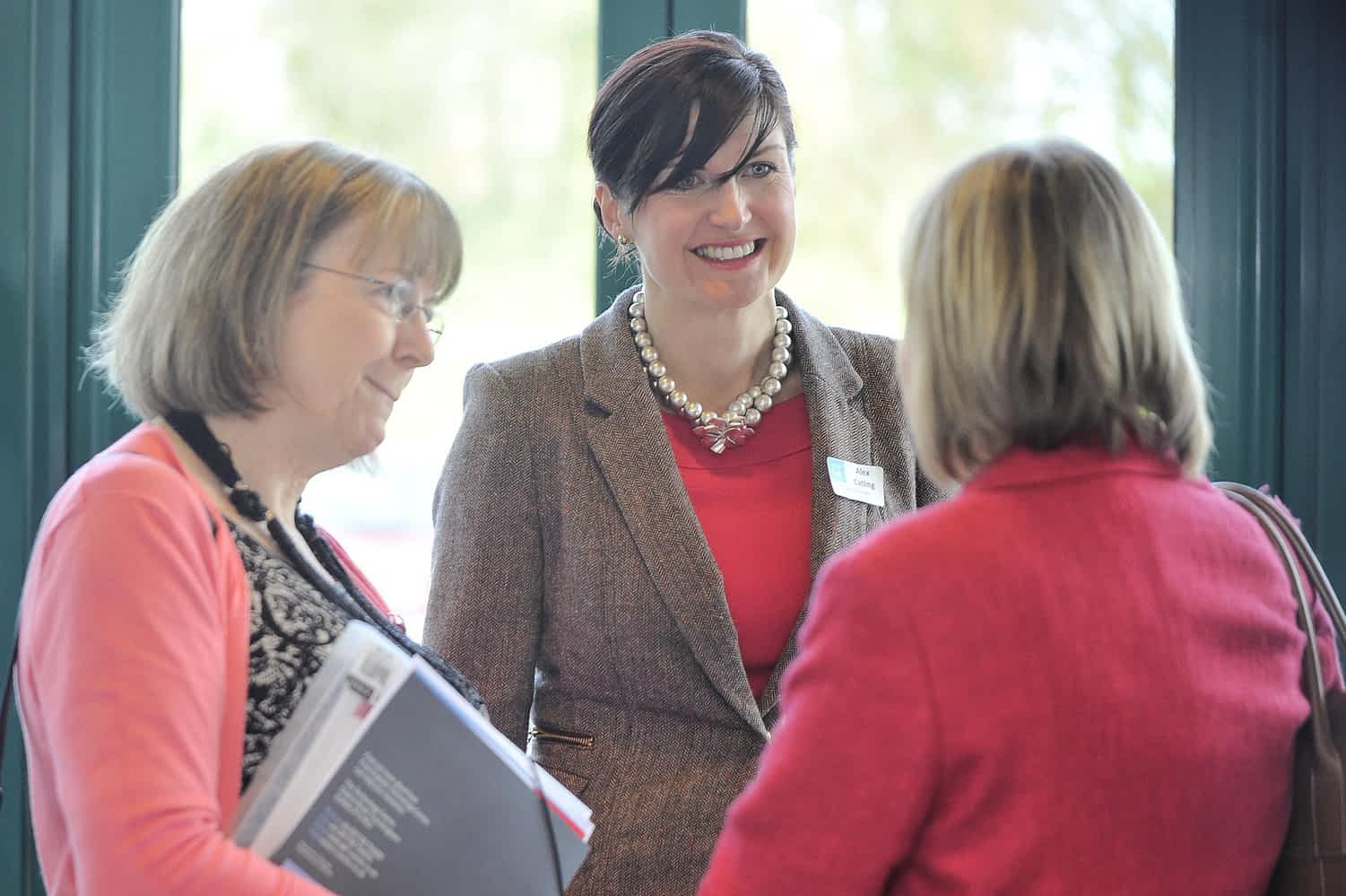 Business women talking